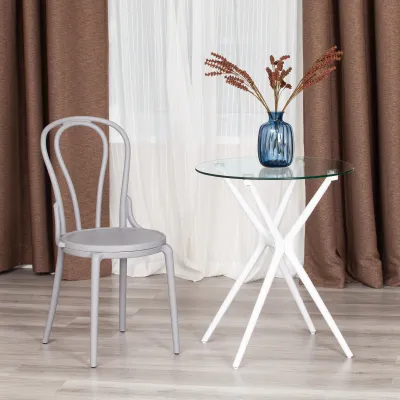 Стул THONET (mod. PL62) - пластик, 42 x 52 x 89 см, Grey (Cерый) 09