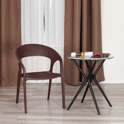 Кресло TINTO (mod. PC59) - пластик,  60 х 63 х 83 см, Brown (коричневый) 14
