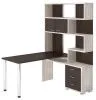 Компьютерный стол СР-420-150 - корпус карамель, фасады венге, столешница венге