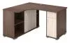 Компьютерный стол СР-140М - корпус шамони, фасады карамель, столешница шамони
