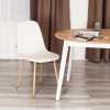 Стул BREEZE (mod. JSC-58) - Велюр/металл , 44 х 53 х 86 см, Light beige (светло-бежевый) HLR1 / натуральный