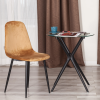 Стул BREEZE (mod. JSC-58) - Велюр/металл , 44 х 53 х 86 см, brown (коричневый) HLR12 / черный