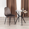 Стул BREEZE (mod. JSC-58) - Велюр/металл , 44 х 53 х 86 см, Dark grey (темно-серый) HLR24 / черный