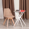 Стул TULIP SOFT (mod. 053V) - дерево/пластик/ткань, 49,5 x 54,5 x 84 см, Бежевый (Beige)  LY1701-4