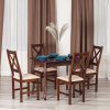 Стул CROSSMAN - NEW, Многослойный березовый шпон, 41х40x100 см, cappuchino/велюр бежевый