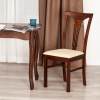 Стул - Гермес/ Hermes - дерево гевея, 43х49х94см, Cappuchino , ткань бежевая (S178-4)