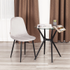 Стул BREEZE (mod. JSC-58) - Велюр/металл , 44 х 53 х 86 см, Light grey (светло-серый) HLR14 / черный
