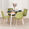 Стул CHILLY (mod. JSC-220) - Велюр/металл , 44,5х52,5х88 см, Green (зеленый) HLR54 / натуральный
