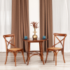 Стол THONET (mod.T9152) - дерево вяз, 80х75 см, Темный Орех (№5)
