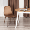Стул BREEZE (mod. JSC-58) - Велюр/металл , 44 х 53 х 86 см, Dark brown (темно-коричневый) HLR11/ орех