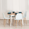 Стул BREEZE (mod. 4724) - Велюр/металл , 44 х 53 х 87 см, Aquamarine (аквамарин) HLR16 / натуральный