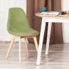 Стул CINDY SOFT (mod. C1021F1-1) - фактурный велюр/дерево бук, 55 х 48 х 83 см, Зеленый LY1701-7 / натуральный