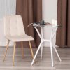 Стул CHILLY (mod. 7094-1) - вельвет/металл, 44,5х52,5х86 см, beige (бежевый) HLR2 / натуральный
