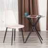Стул BREEZE (mod. JSC-58) - Велюр/металл , 44 х 53 х 86 см, beige (бежевый) HLR2 / черный
