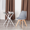 Стул TULIP (mod. 73-1) - дерево/пластик/экокожа, 47,5x55x80 см, Серый (Grey)