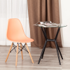 Стул CINDY (EAMES) (mod. 1801) - дерево бук/металл/сиденье пластик, 45x51x82 см, Orange (Оранжевый)