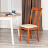 Стул - Гермес/ Hermes - дерево гевея, 43х49х94см, Espresso, ткань бежевая (S178-4)