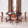 Стул DIAMANTE мягкое сидение - бук, 42x42x85см, коричневый, ткань wool caramel, бежевый