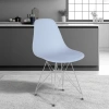 Стул CINDY IRON CHAIR (EAMES) (mod. 002) - металл, пластик, 51x46x82,5, серый